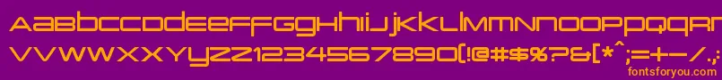 PcapTerminal Font – Orange Fonts on Purple Background