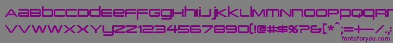 Шрифт PcapTerminal – фиолетовые шрифты на сером фоне