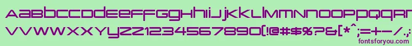 PcapTerminal Font – Purple Fonts on Green Background