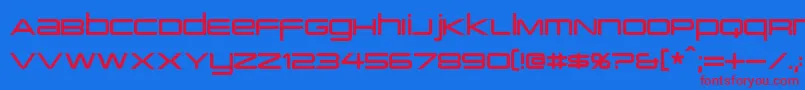 PcapTerminal Font – Red Fonts on Blue Background