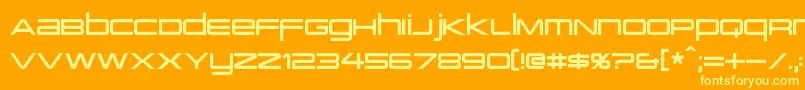 PcapTerminal Font – Yellow Fonts on Orange Background