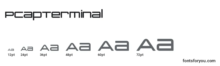 PcapTerminal Font Sizes