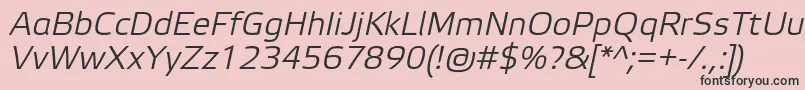 More about ElektraLightProItalic Font ElektraLightProItalic Font – Black Fonts on Pink Background