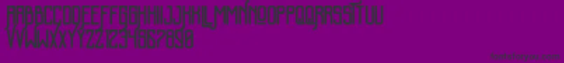 KalemunRoughFree Font – Black Fonts on Purple Background