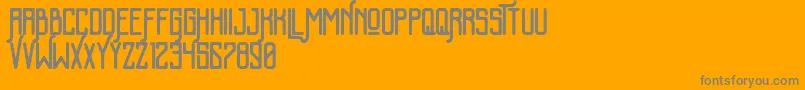 KalemunRoughFree Font – Gray Fonts on Orange Background