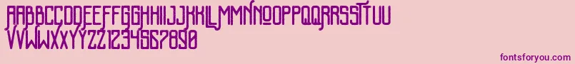 KalemunRoughFree Font – Purple Fonts on Pink Background