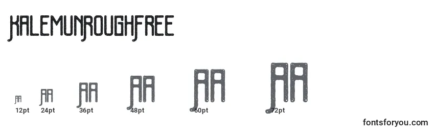 KalemunRoughFree Font Sizes