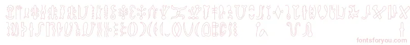 Шрифт Rongorongod – розовые шрифты