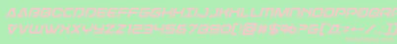 Dameroncondital Font – Pink Fonts on Green Background