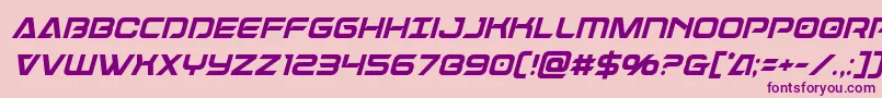 Dameroncondital Font – Purple Fonts on Pink Background