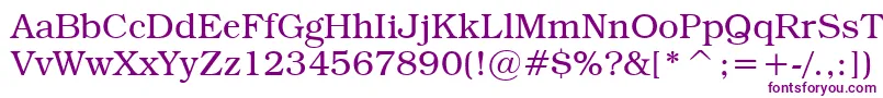 TextbookLight Font – Purple Fonts on White Background