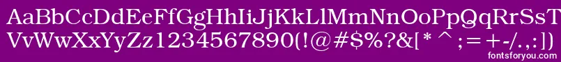 TextbookLight Font – White Fonts on Purple Background