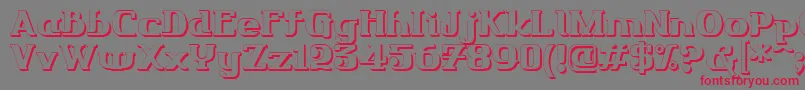 Шрифт Friendo3DР™ – красные шрифты на сером фоне