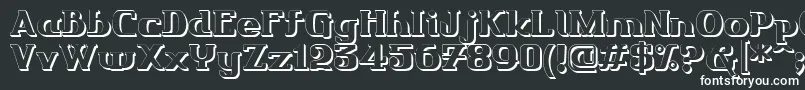 Шрифт Friendo3DР™ – белые шрифты