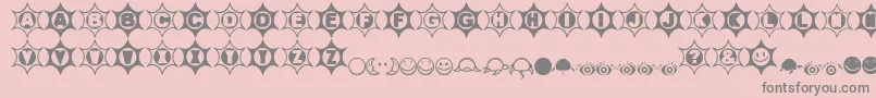 More about Mosuna Font Mosuna Font – Gray Fonts on Pink Background