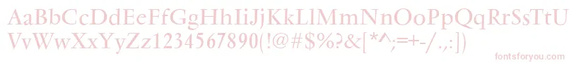 VarennesRegular Font – Pink Fonts on White Background
