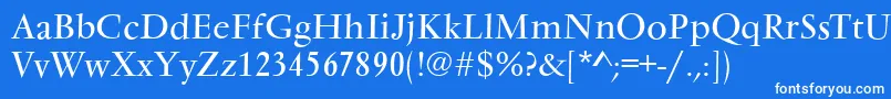 VarennesRegular Font – White Fonts on Blue Background