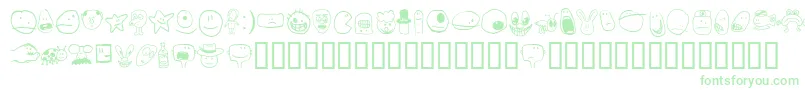 Tsmiles Font – Green Fonts on White Background