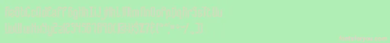 fuente B2sqol2 – Fuentes Rosadas Sobre Fondo Verde