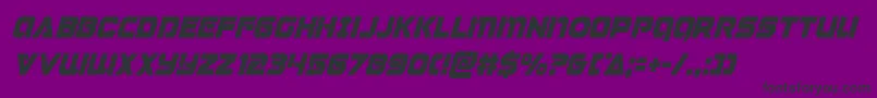 Jeebracondital Font – Black Fonts on Purple Background