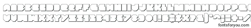 Шрифт Vxrocket3D – шрифты с обводкой