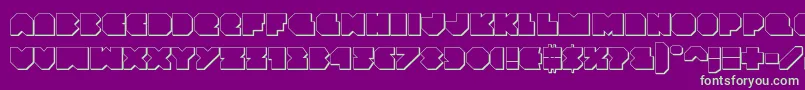 Más sobre la fuente Vxrocket3D fuente Vxrocket3D – Fuentes Verdes Sobre Fondo Morado