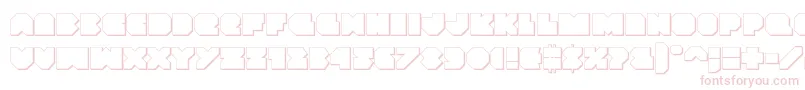 Vxrocket3D Font – Pink Fonts on White Background