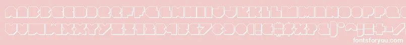 Vxrocket3D Font – White Fonts on Pink Background