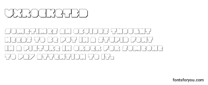 Schriftart Vxrocket3D