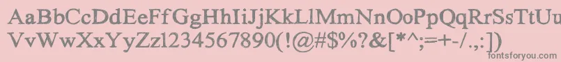 Fonte HandScribbleSketchTimes – fontes cinzas em um fundo rosa