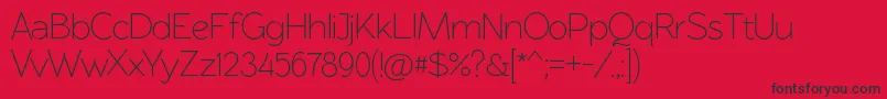 Rawengulksans094 Font – Black Fonts on Red Background