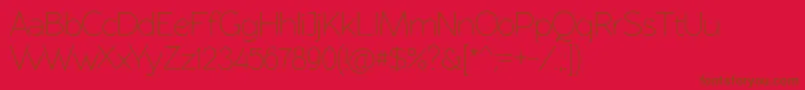Rawengulksans094 Font – Brown Fonts on Red Background