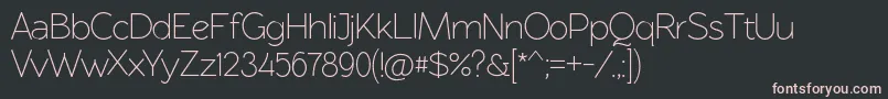 Rawengulksans094 Font – Pink Fonts on Black Background
