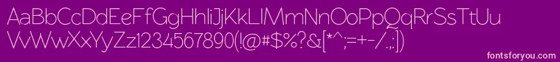 Rawengulksans094 Font – Pink Fonts on Purple Background