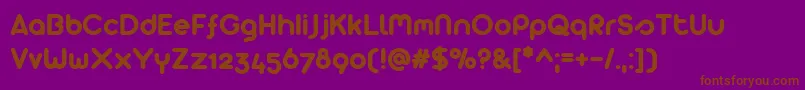 Arista 2.0 Alternate Font – Brown Fonts on Purple Background