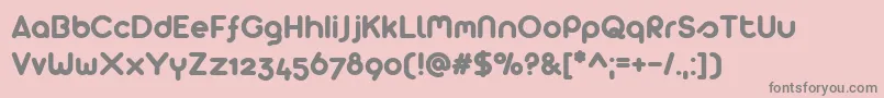 Arista 2.0 Alternate Font – Gray Fonts on Pink Background