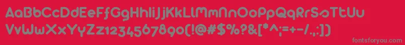 Arista 2.0 Alternate Font – Gray Fonts on Red Background