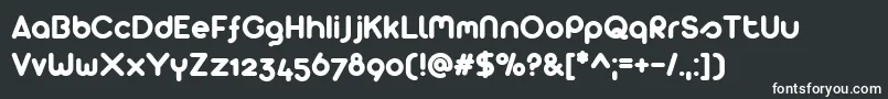 Arista 2.0 Alternate Font – White Fonts on Black Background