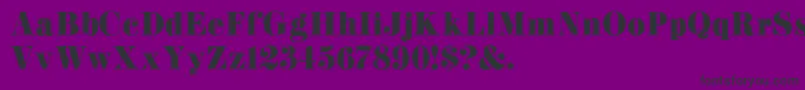 K22Didoni Font – Black Fonts on Purple Background