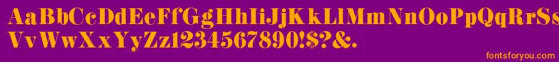 More about K22Didoni Font K22Didoni Font – Orange Fonts on Purple Background