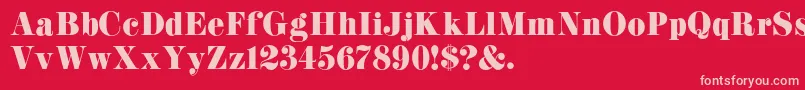 fuente K22Didoni – Fuentes Rosadas Sobre Fondo Rojo