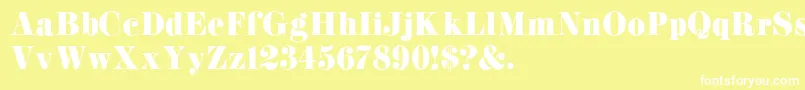 K22Didoni Font – White Fonts on Yellow Background