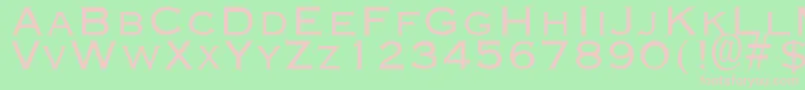 EndsaverLight Font – Pink Fonts on Green Background