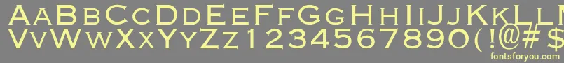 EndsaverLight Font – Yellow Fonts on Gray Background