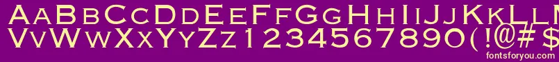 EndsaverLight Font – Yellow Fonts on Purple Background