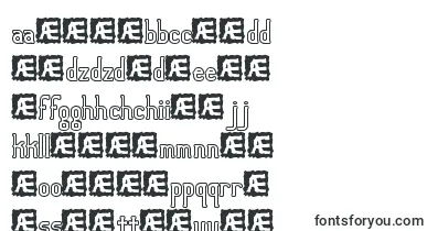 LucidTypeBOutlineBrk font – slovak Fonts