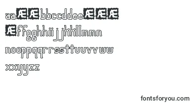 LucidTypeBOutlineBrk font – macedonian Fonts