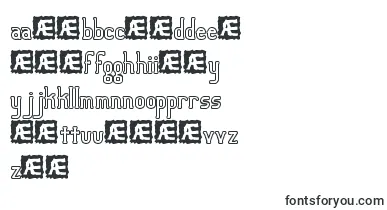 LucidTypeBOutlineBrk font – lithuanian Fonts