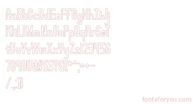 LucidTypeBOutlineBrk font – Pink Fonts