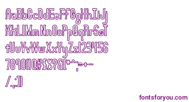 LucidTypeBOutlineBrk font – Purple Fonts